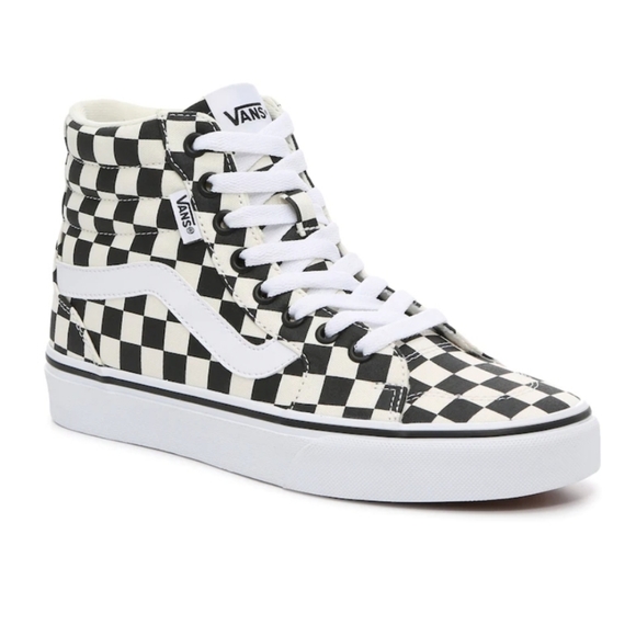 NEW Vans Filmore Hi Checkerboard Black/ Marshmallow- Multi Sizes - Picture 7 of 16